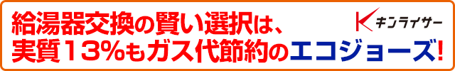 ガス代を節約できるエコジョーズがオススメ